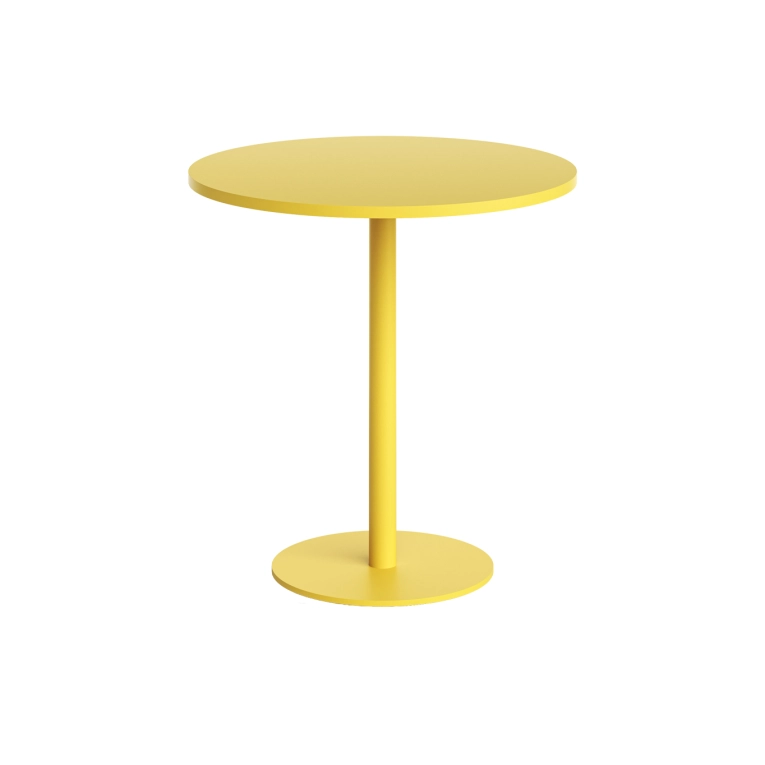 Table extérieure MOKA OUTDOOR Jaune Soleil Ø 70 TIPTOE