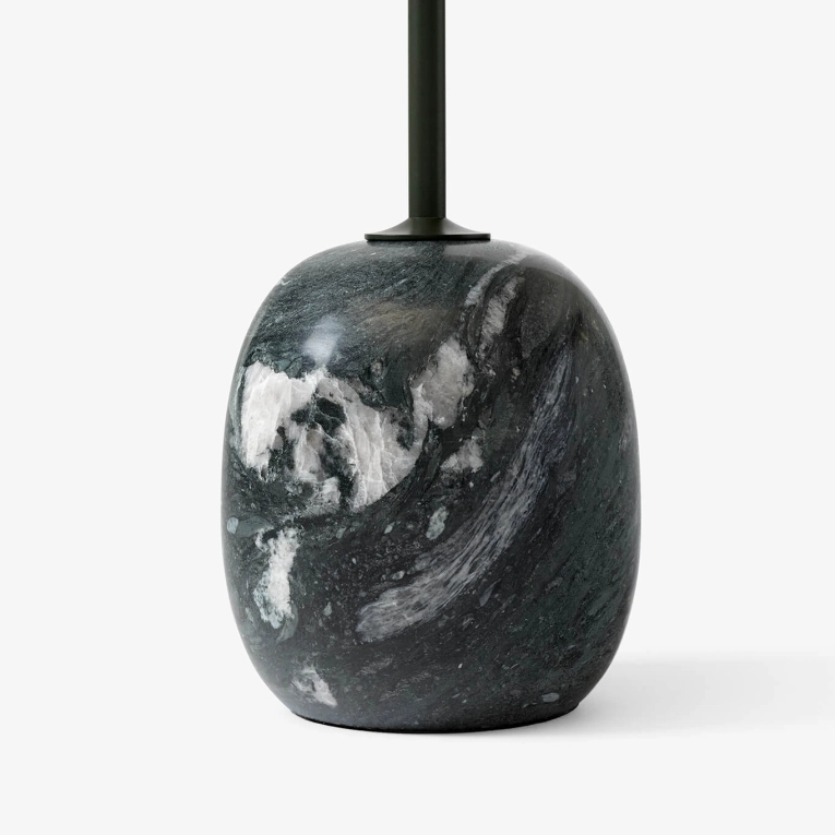 Side Table LATO LN9 Dark green & marble Verde Grigio AND TRADITION