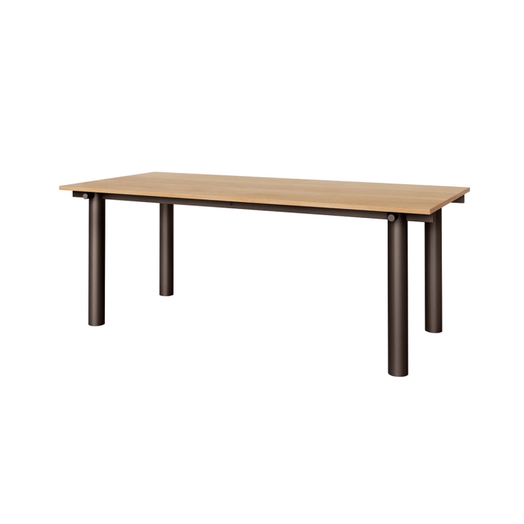 Dining Table ATURA 200x90 Oak, Black Legs FERM LIVING