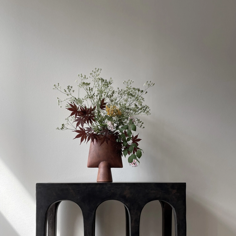 Vase SPHERE SQUARE mini Terracotta 101 COPENHAGEN