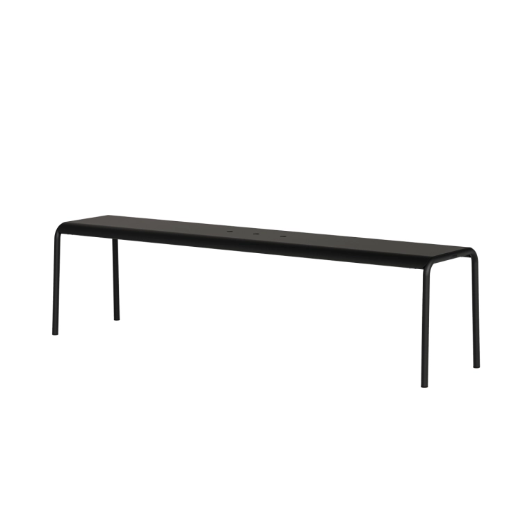 Banc extérieur PANORAMA Noir Graphite L 170 TIPTOE