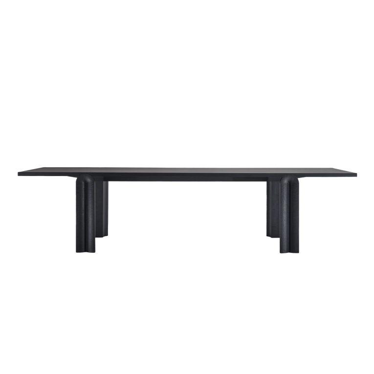 Dining Table NAVE Black Maple tiny touch carving ZANAT