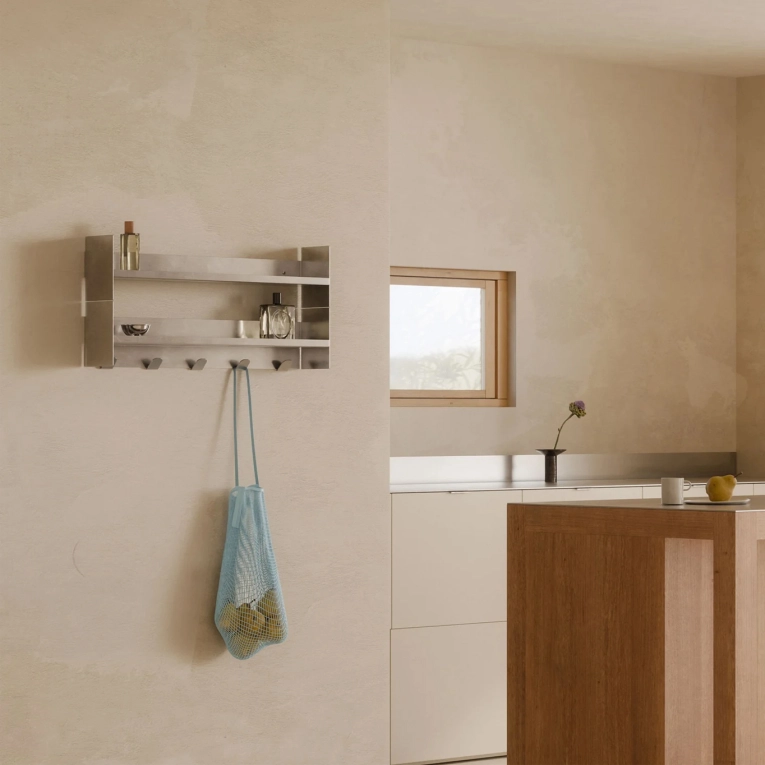 Shelving PLI SLIM CORE Brushed Stainless L 60 TIPTOE