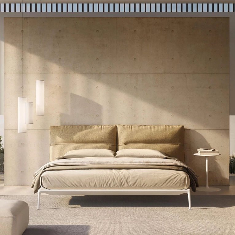 YALE Blanc / Tissu Monaco MDF ITALIA