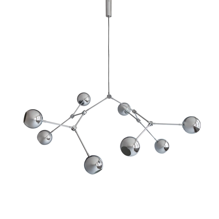 Suspension DROP CHANDELIER GLOBE Chrome 101 COPENHAGEN