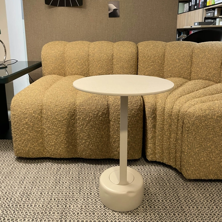 Table basse OELL Ø 45 Crème ARPER
