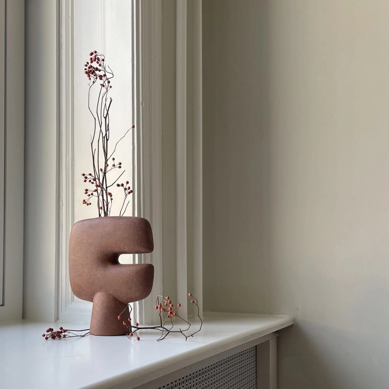 Vase TRIBAL medio Terracotta 101 COPENHAGEN