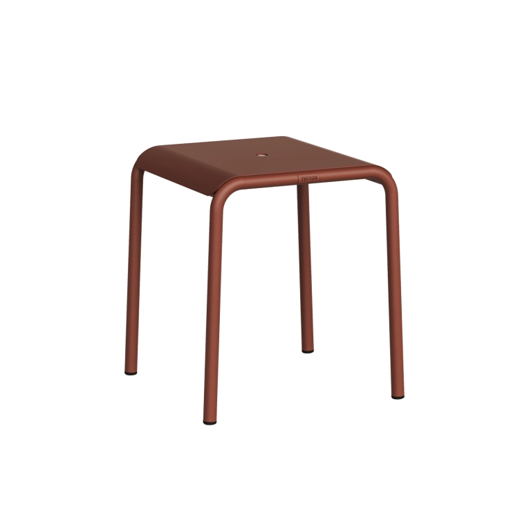 Tabouret extérieur PANORAMA Rouge Brique TIPTOE