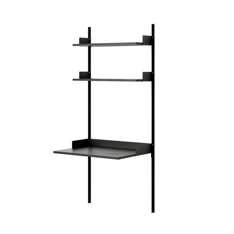 Bureau NEW WORKS STUDY SHELF Black/ Black ash NEW WORKS