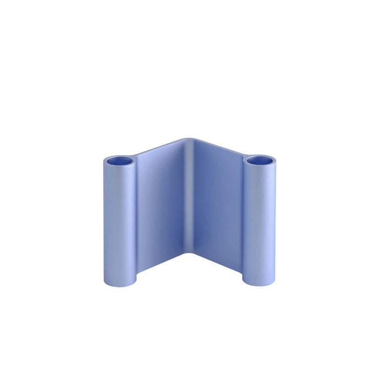 Candle Holder, Candlestick and Candle PAIR H 11 Light blue MUUTO