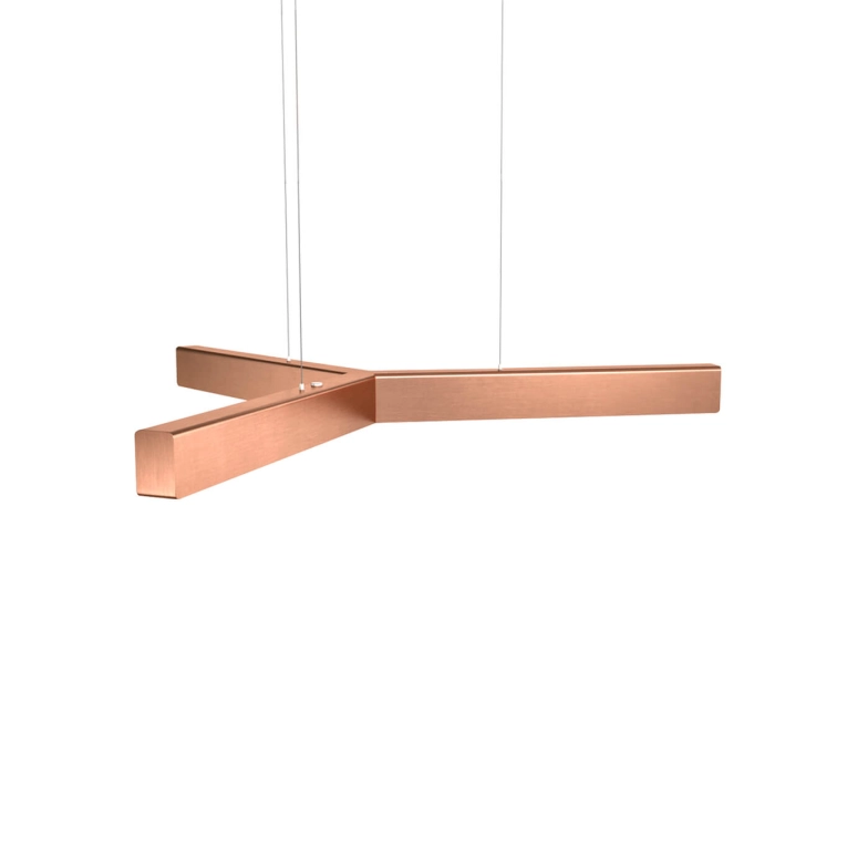 Suspension Y-MODEL Cuivre Brossé ANOUR