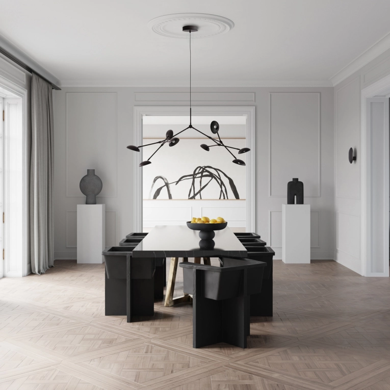 Suspension DROP CHANDELIER Noir brûlé 101 COPENHAGEN