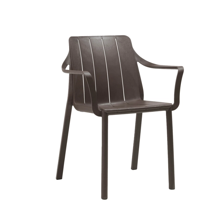Outdoor Chair and Small Lounge Chair TIBERINA with armrests NARDI