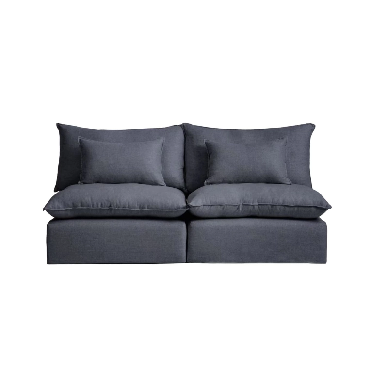 ANARELA modulable 3 places Lin Gris Foncé KAVE HOME
