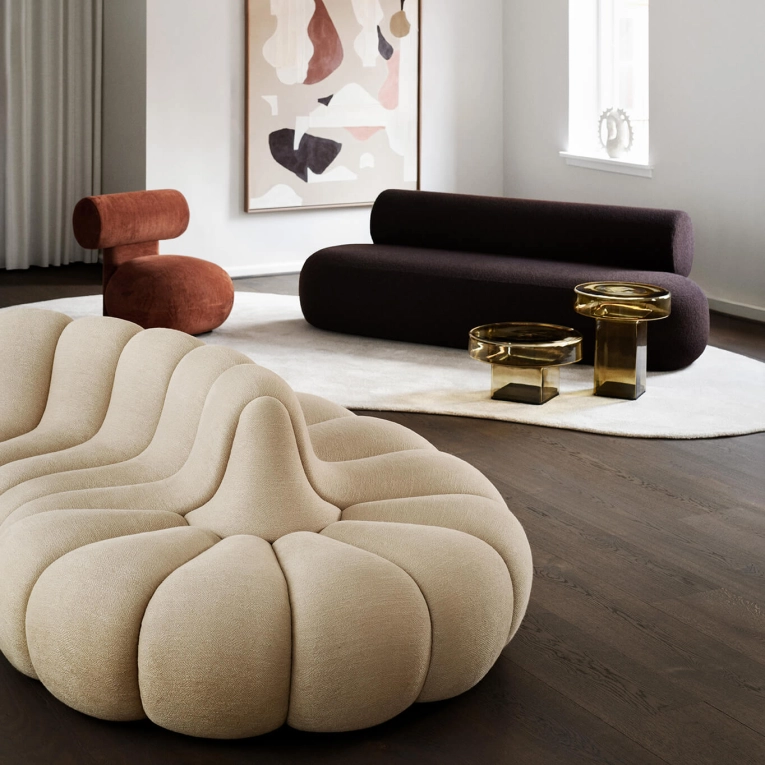 Coffee Table NAKED Ø 53 Amber NORR11