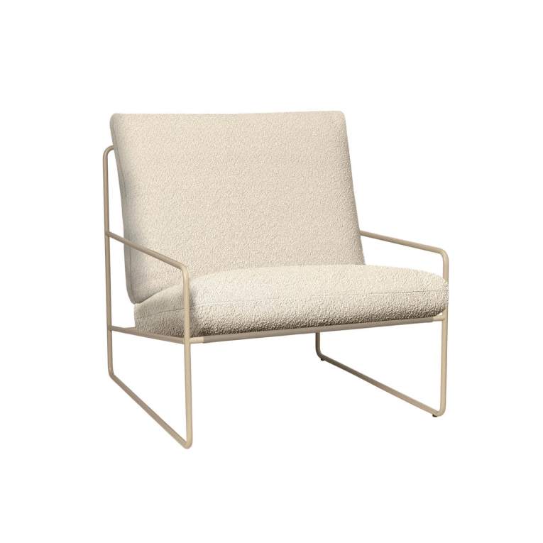 Fauteuil extérieur DESERT PURE BOUCLÉ Blanc cassé FERM LIVING