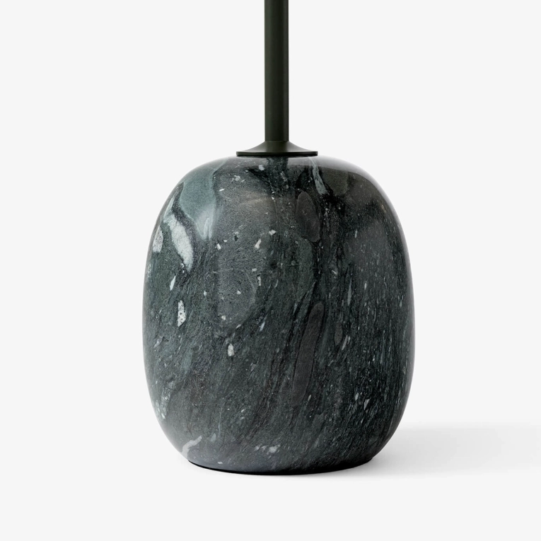 Side Table LATO LN8 Dark green & marble Verde Grigio AND TRADITION