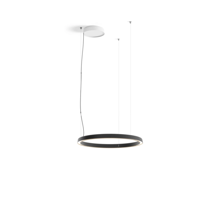 Suspension COMPENDIUM Ø 72 3000 K Noir LUCEPLAN