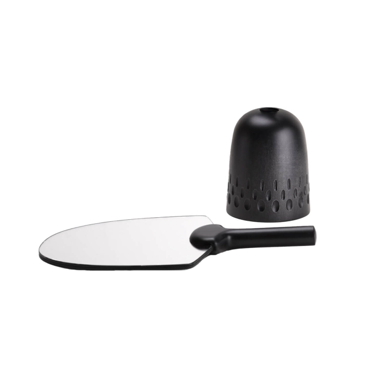 Mirror NUR rain drops patterns Maple black ZANAT