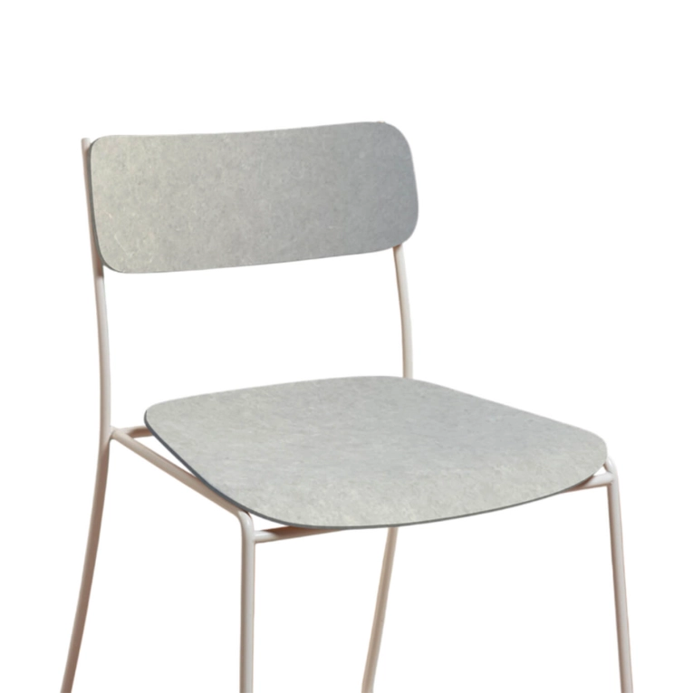 Dining Chair SEN 95.6 White Grey Plastic NOMA