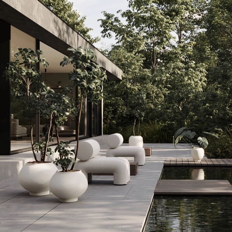 Pot and Planter SUNAO FAT big Birch 101 COPENHAGEN