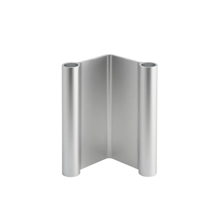 Candle Holder, Candlestick and Candle PAIR H 18 Aluminum MUUTO