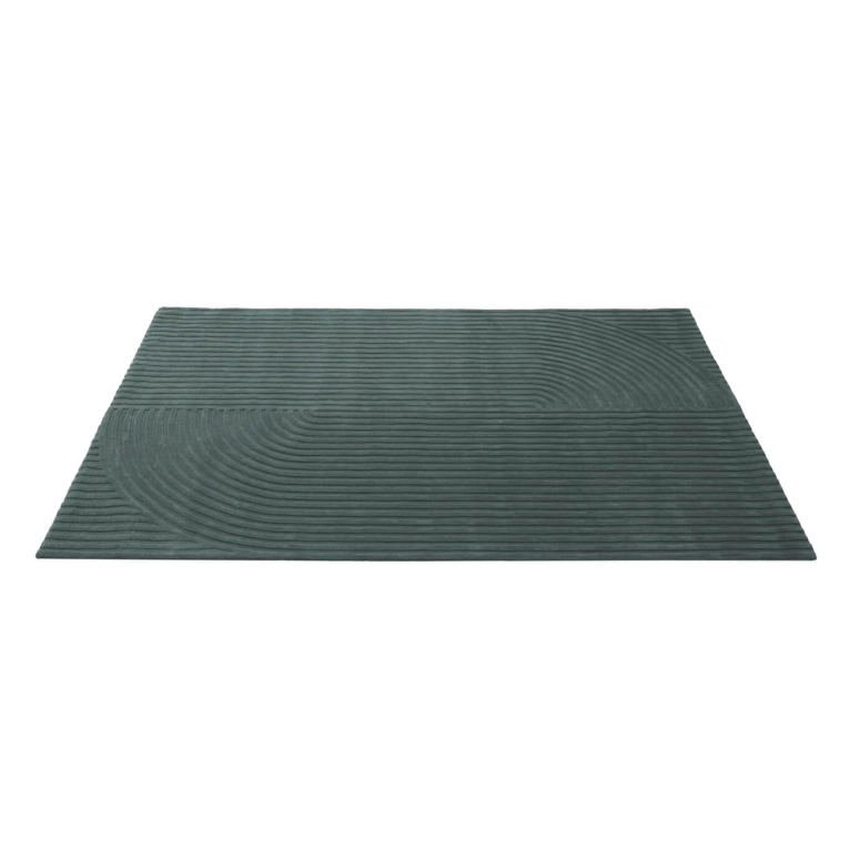 Tapis RELEVO QUATTRO 200x300 Vert foncé MUUTO