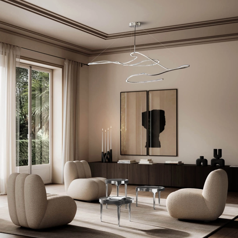 Suspension GHOST CHANDELIER BIG Chrome 101 COPENHAGEN