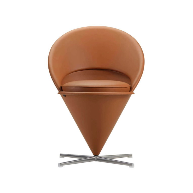 CONE CHAIR Cuir Premium Cognac VITRA