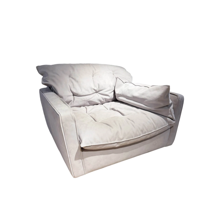 Fauteuil SORRENTO Kashmir Lilas BAXTER MADE IN ITALY