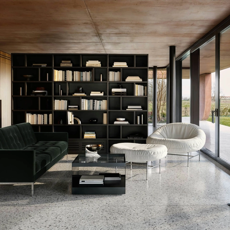 Table basse D'URSO L 122 Noir KNOLL