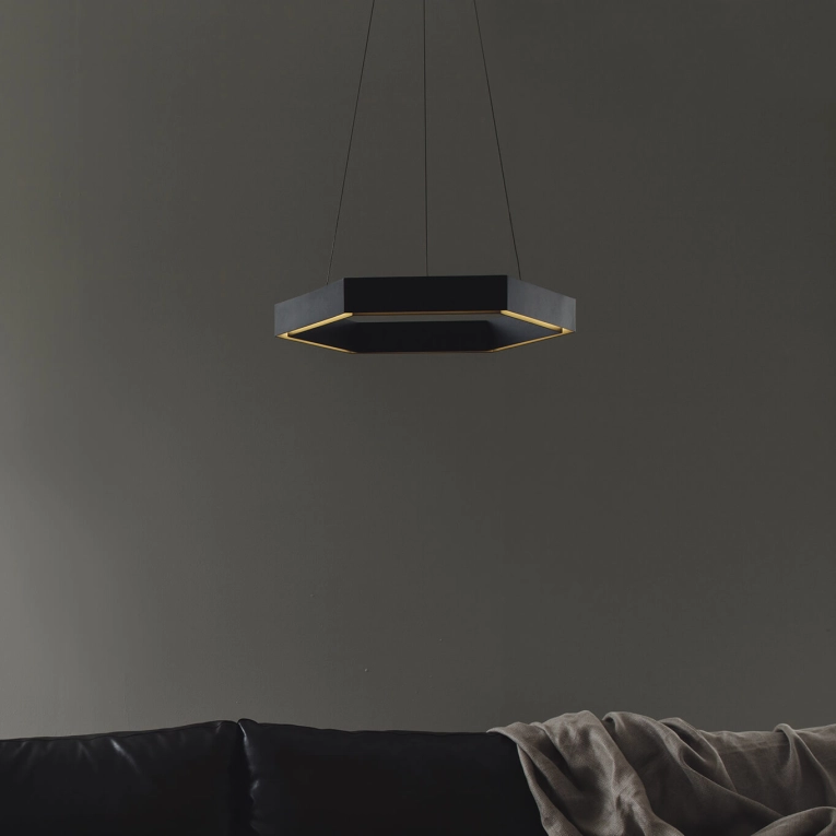 Suspension HEX 500 Noir RESIDENT