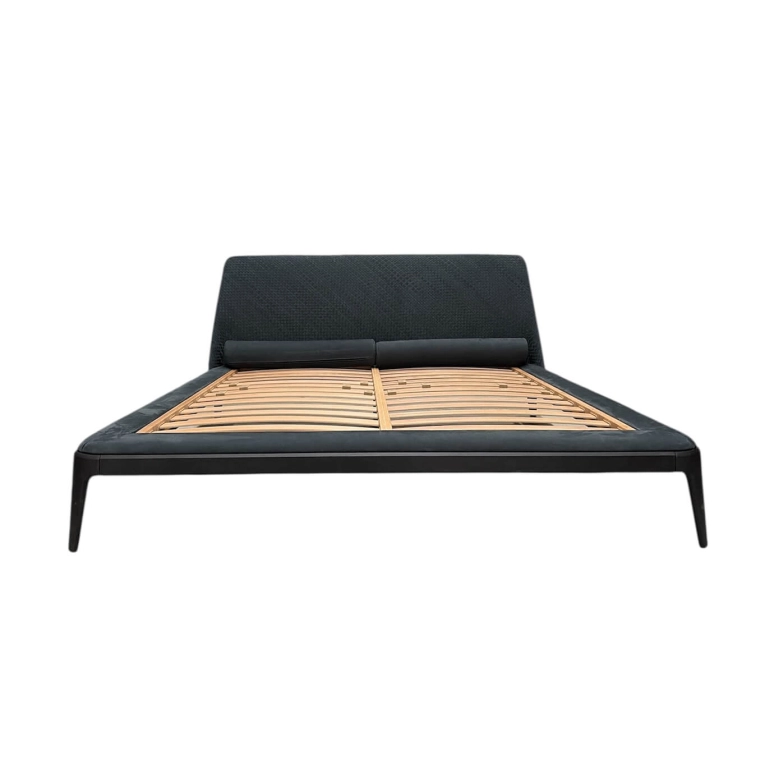 Lit Occasion KELLY Nubuck/Cuir tressé POLIFORM