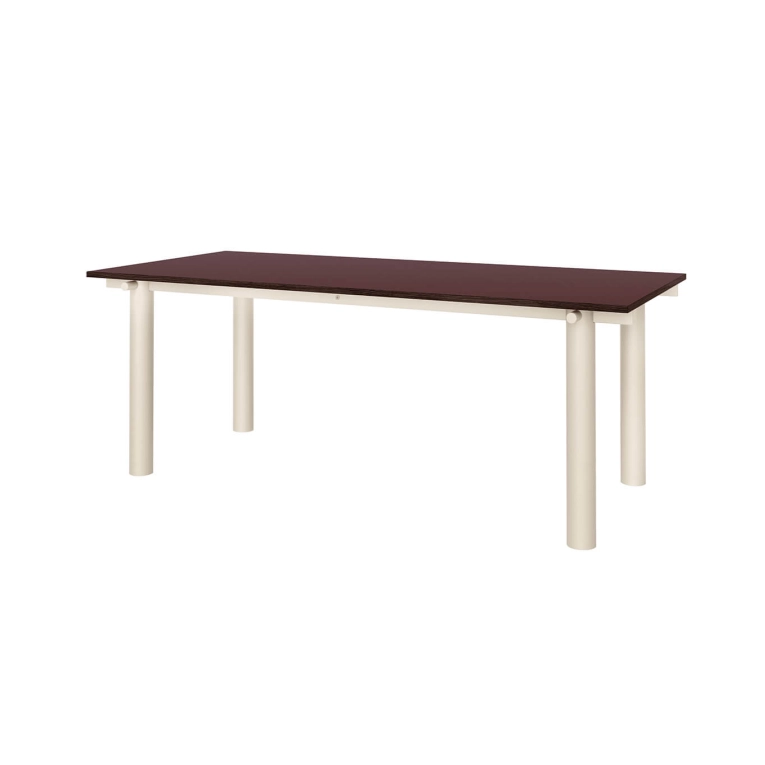 Dining Table ATURA 200x90 Burgundy, Grey Legs FERM LIVING
