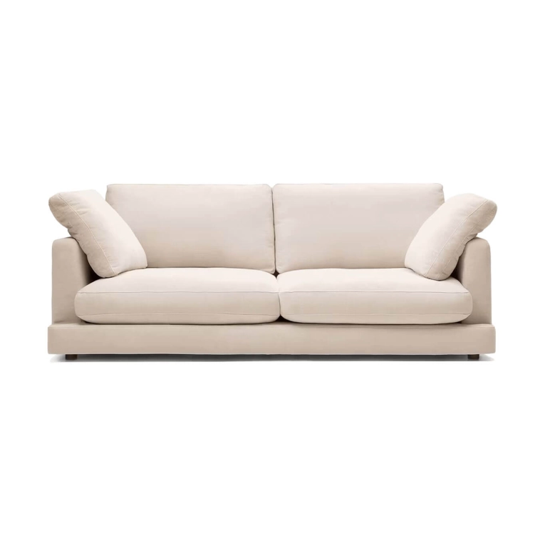 GALA 3 places linéaire Chenille Beige KAVE HOME