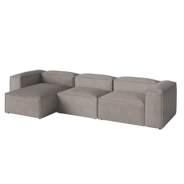 Canapé COSIMA Chaise Longue Gauche 340x100 Tie Sand Melange BOLIA