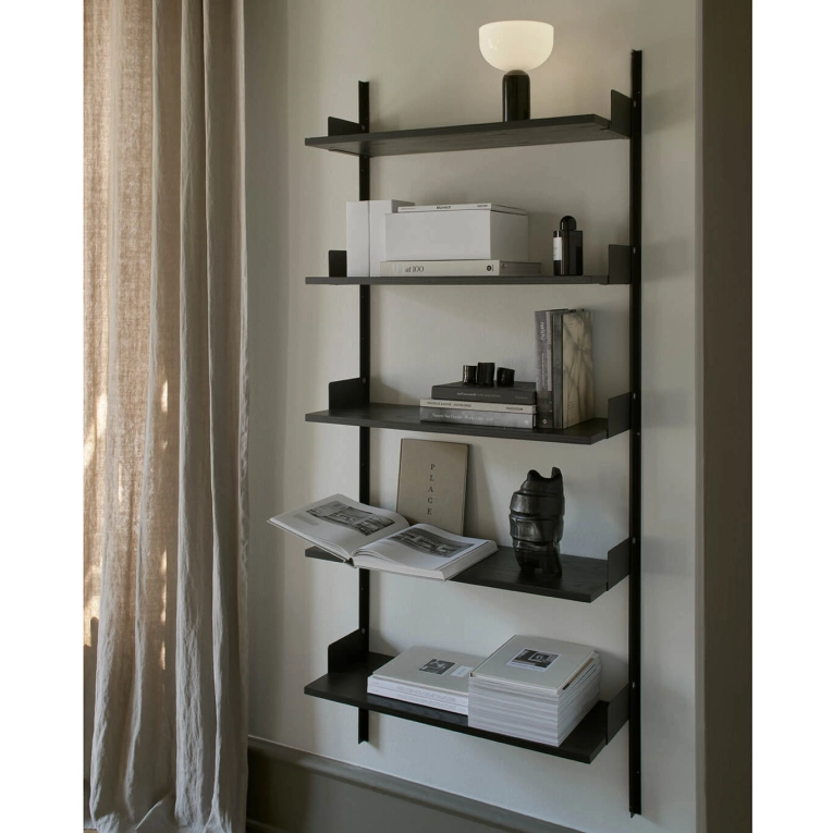 Shelving NEW WORKS WALL 1900 Black/ Black Ash NEW WORKS