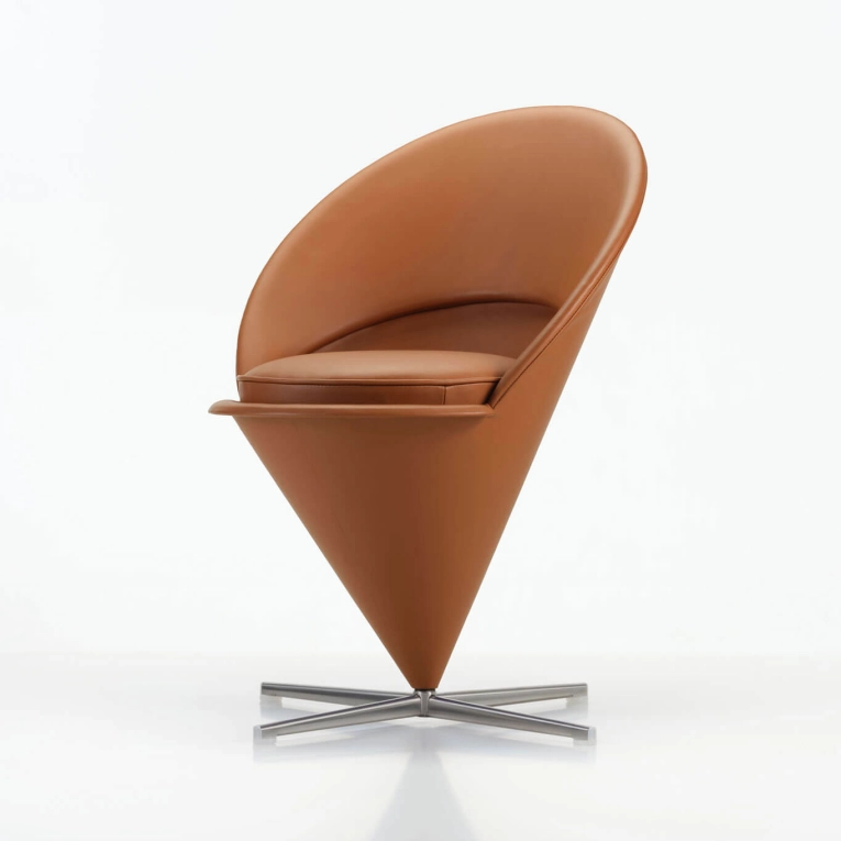 CONE CHAIR Cuir Premium Cognac VITRA