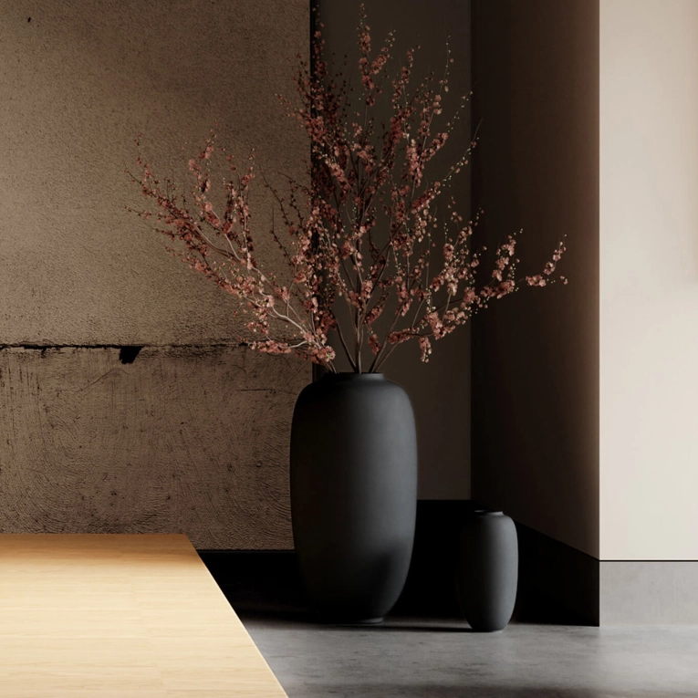 Vase SUNAO SLIM HEXA Black 101 COPENHAGEN