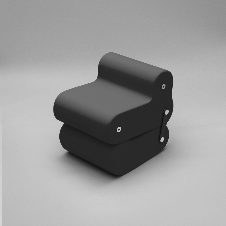 Easy chair MULTICHAIR Black B-LINE