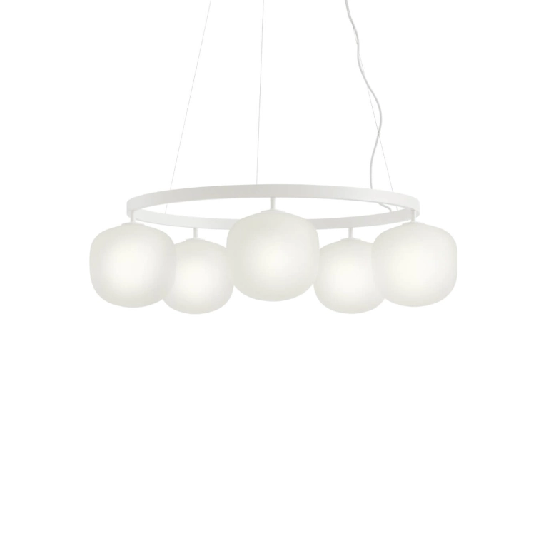 Pendant Light RIME CHANDELIER White MUUTO