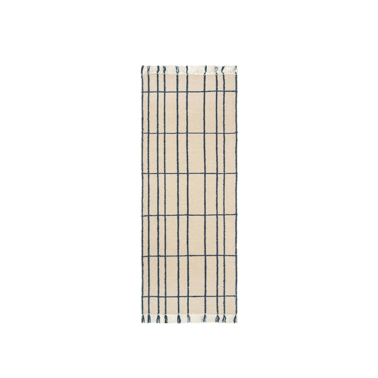 Rug SEN Runner Beige Blue FERM LIVING