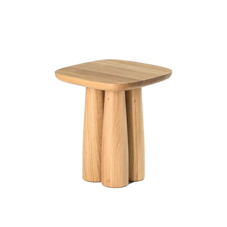 Table d'appoint guéridon STOLAC Chêne blanc ZANAT