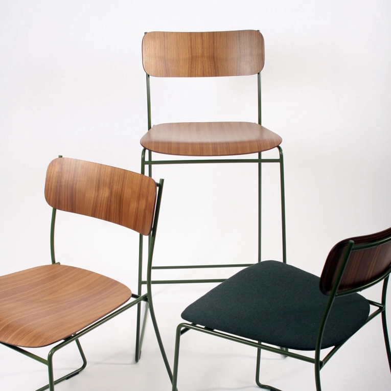 Bar Stool SEN 95.6 White/ vert NOMA