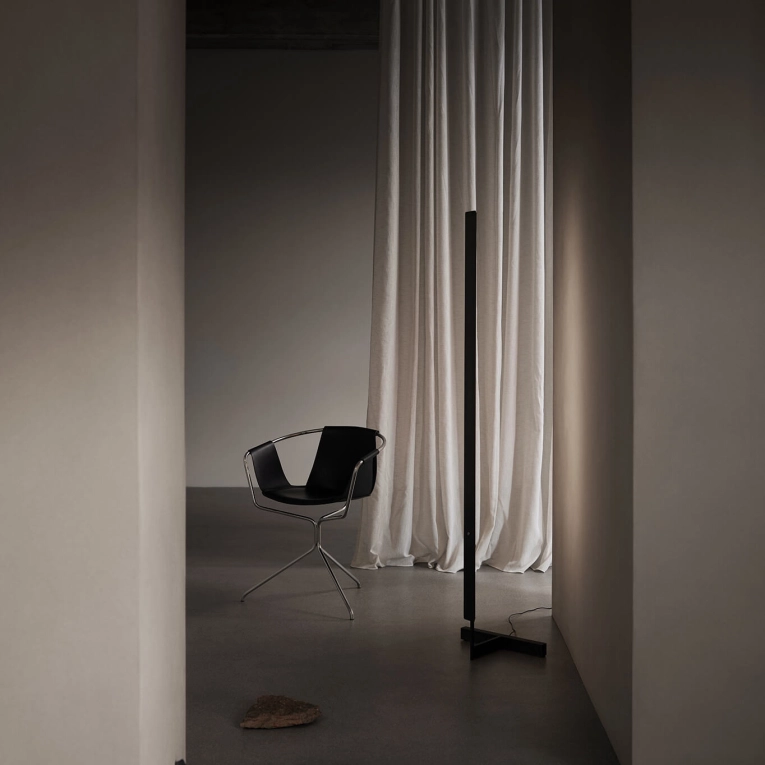Floor Lamp F-MODEL Brushed Brass ANOUR