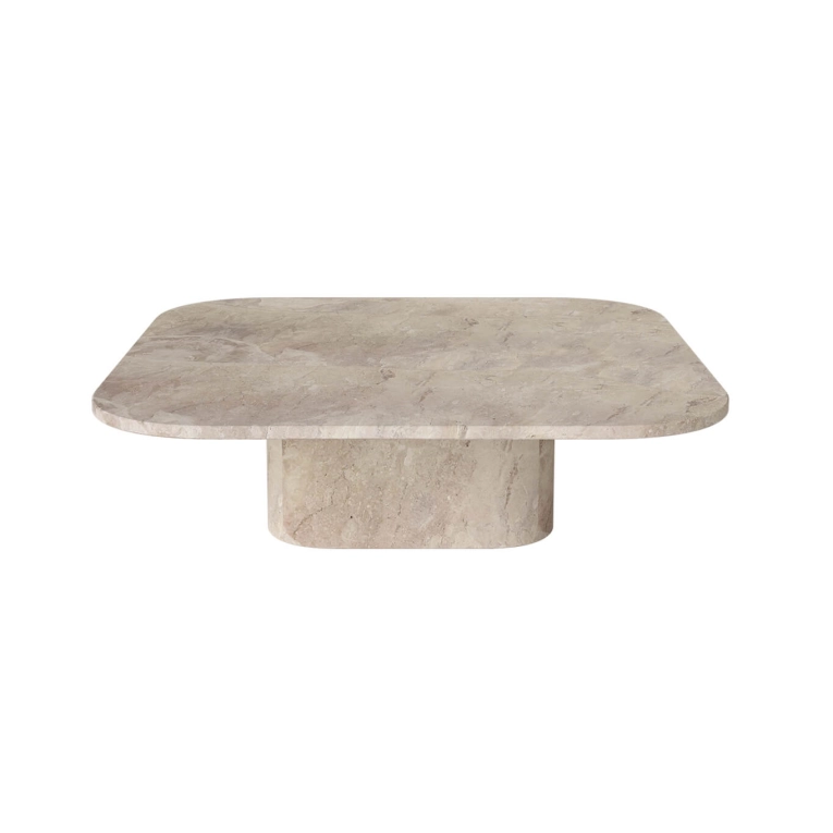 Coffee Table EIDA 100x100 H 28 Beige Marble BOLIA
