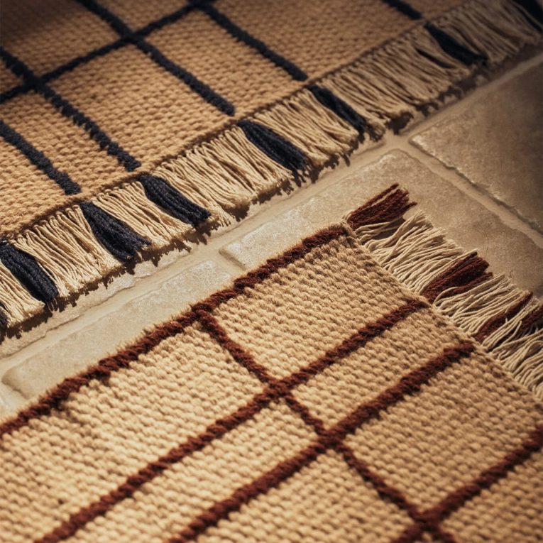 Rug SEN Runner Beige Brown FERM LIVING