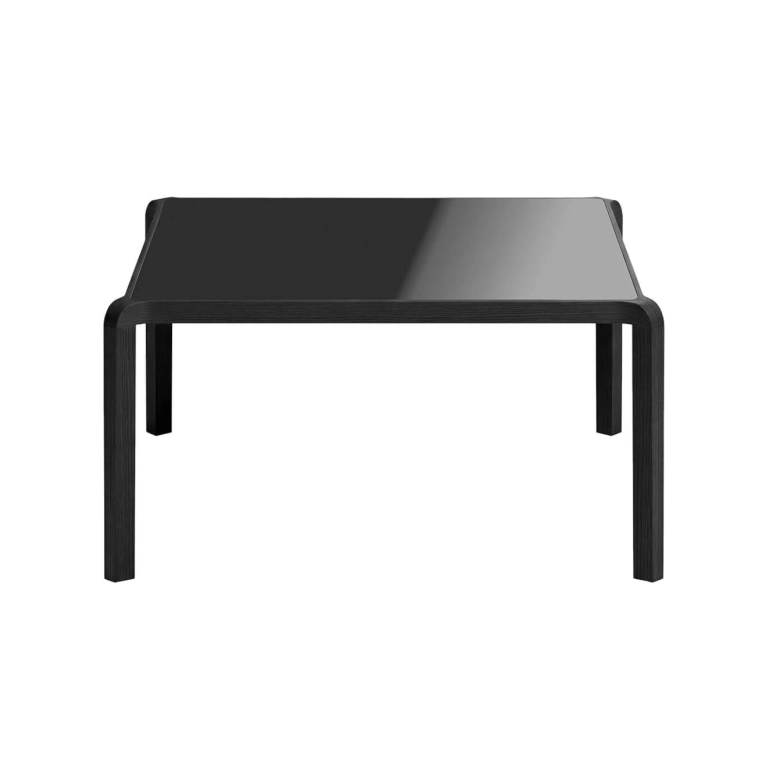 Table CAMPA 150 x150 Noir/ Verre Noir ZANOTTA