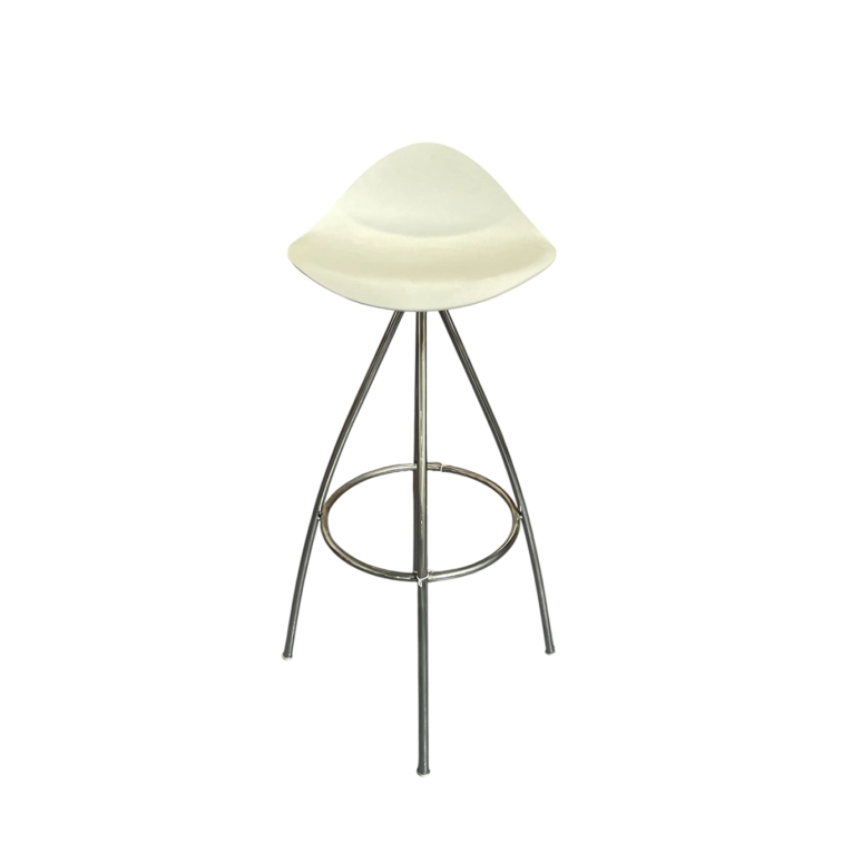 Bar Stool ONDA Blanc / Chrome STUA