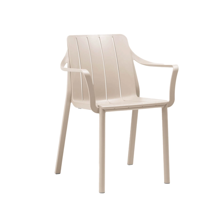 Outdoor Chair and Small Lounge Chair TIBERINA with armrests Corda NARDI